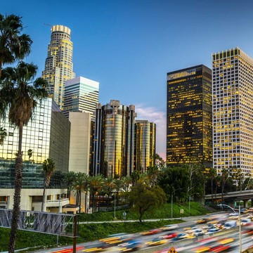 Los Angeles skyline image from the prior USRC regional centers page.